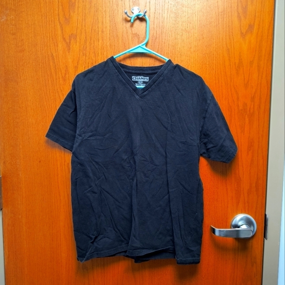 Champs Black V-Neck T-Shirt